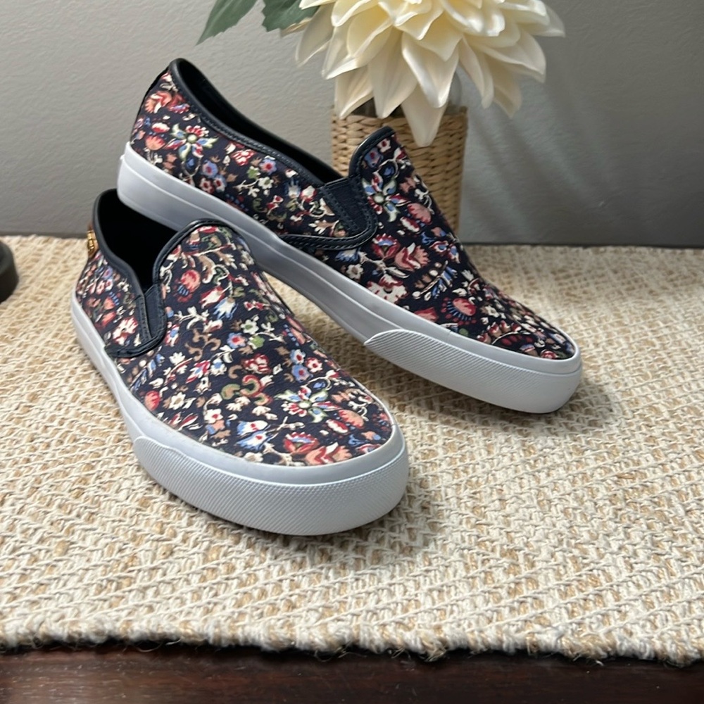 NWOT Tory Burch Hanover Floral Slip On Shoes 8.5M